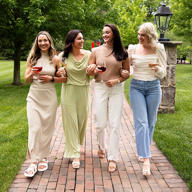 A group of women enjoying wine