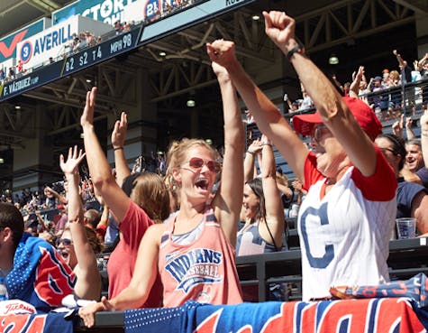 Cleveland Indians fans Cleveland Indians fans