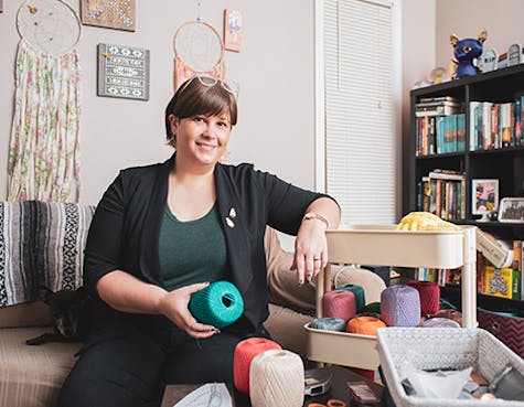 Karen Bender started High Strung, a handmade string art company, last year. Karen Bender started High Strung, a handmade string art company, last year.