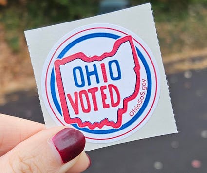 Voting Sticker Ohio