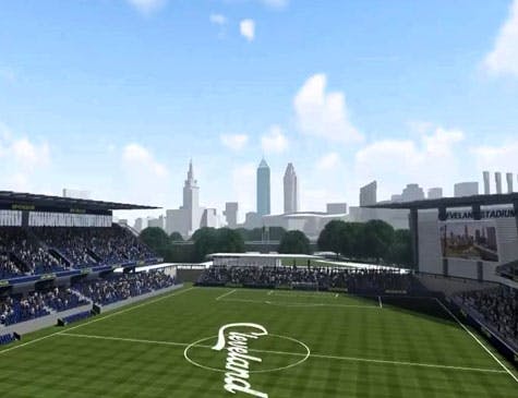 Soccer stadium RTA plaza site Cleveland